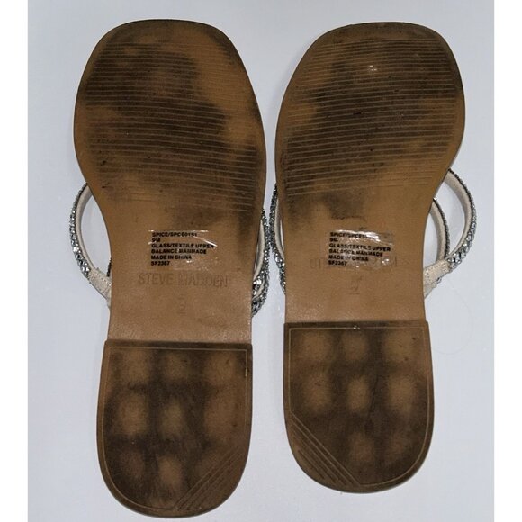 Steve Madden Women's Size 9 SPICE Rhinestone Blinging Sparkly Sandals -Worn Once - Picture 7 of 8